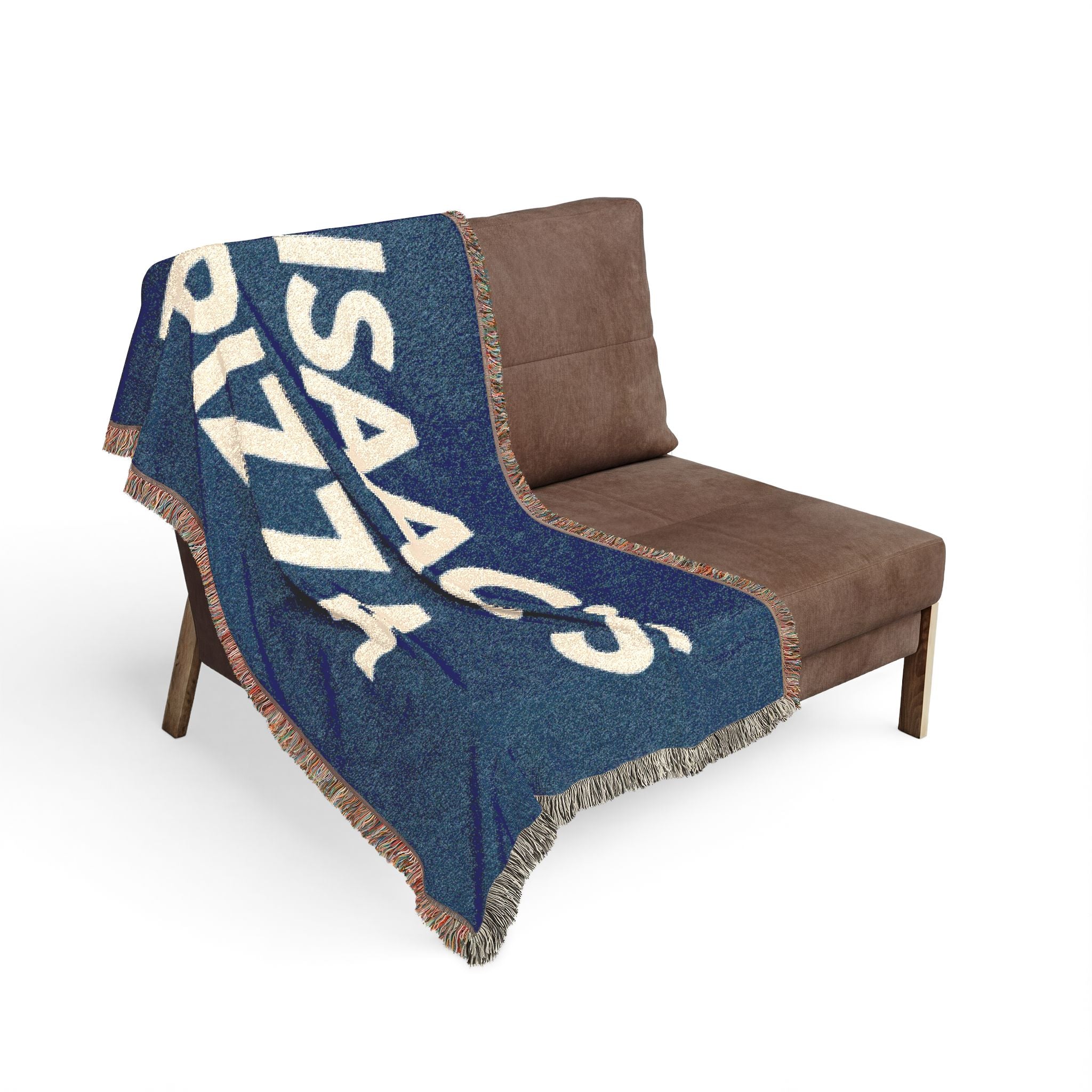Isaac's Pizza Woven Blanket — Retro Pizzeria Throw Blanket